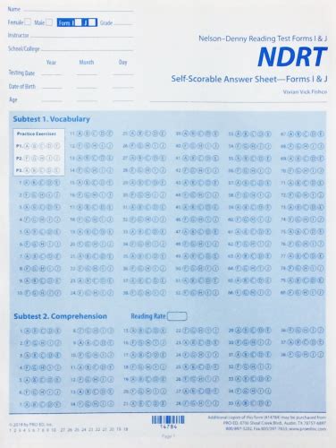 nelson-denny reading test form g test booklet package of 25|nelson denny reading test scoring.